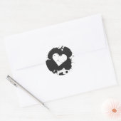Rond Sticker Coeur 2 (Enveloppe)