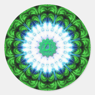 Rond Sticker Coeur Chakra
