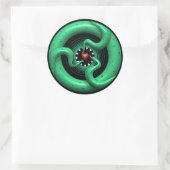 Rond Sticker Coeur Cthulhu (Sac)