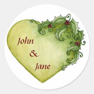 Rond Sticker Coeur Holly