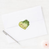 Rond Sticker Coeur Holly (Enveloppe)