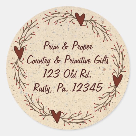 Rond Sticker Coeur & Pip Berry (Devant)