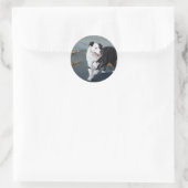 Rond Sticker Collie Bordure (Sac)