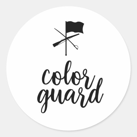 Rond Sticker Color Guard personnalisable (Devant)