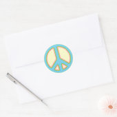 Rond Sticker Coloré pour SYMBOLE DE PAIX (Enveloppe)
