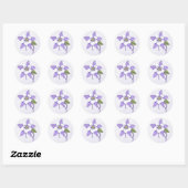 Rond Sticker Columbine (Feuille)