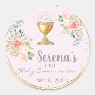 Rond Sticker Communion Favor