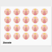 Rond Sticker Communion Personnaliser (Feuille)