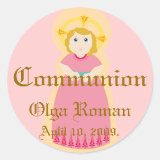 Rond Sticker Communion Personnaliser