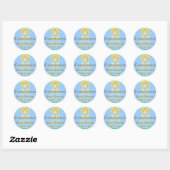 Rond Sticker Communion Personnaliser (Feuille)