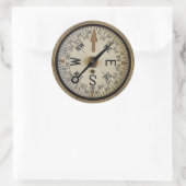 Rond Sticker Compass Rose 1 (Sac)