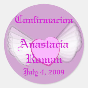 Rond Sticker "Confirmacion" Personnaliser