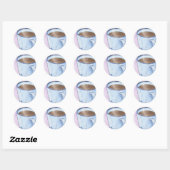 Rond Sticker Confort Café (Feuille)