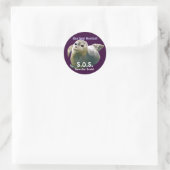 Rond Sticker contre la chasse au phoque de BÉBÉ (Sac)
