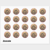 Rond Sticker Cookie Chip Chocolate (Feuille)