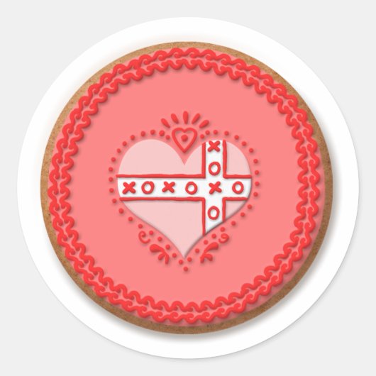 Rond Sticker Cookie Valentines (Devant)