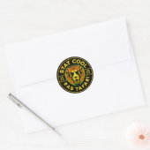 Rond Sticker Cool Bouton Ras Tafari (Enveloppe)