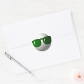 Rond Sticker cool Golf Ball Design (Enveloppe)