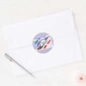 Rond Sticker cool Yule Snowman (Enveloppe)