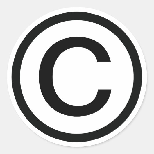 Rond Sticker COPYRIGHT © (Devant)