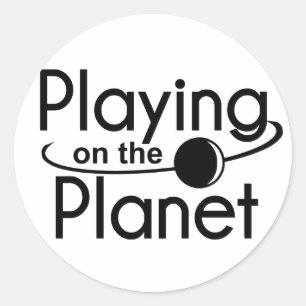 Rond Sticker Coque aux instruments - ensemble de 6