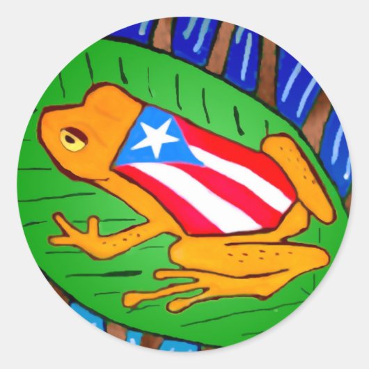 Rond Sticker Coqui-flag Grand (Devant)