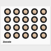 Rond Sticker Coquille (Feuille)