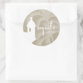 Rond Sticker Coquito Palm Tree (Sac)