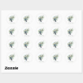 Rond Sticker Costa Rica Toucan (Feuille)