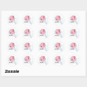 Rond Sticker Cotton Candy (Feuille)