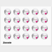 Rond Sticker couleur de vie (Feuille)