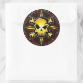 Rond Sticker crâne pirate (Sac)