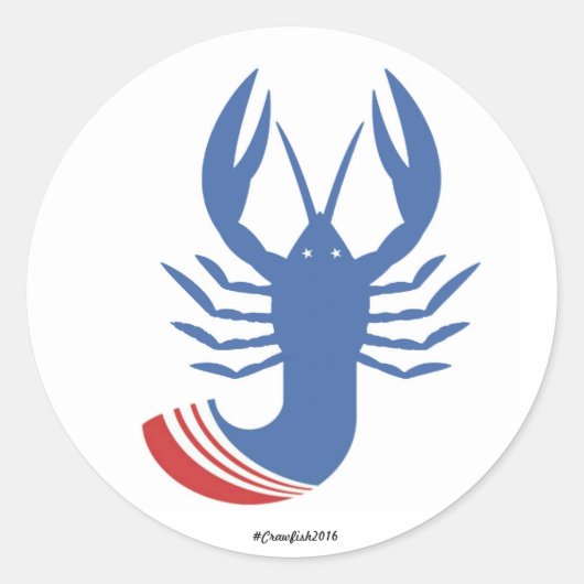 Rond Sticker #Crawfish2016 (Devant)