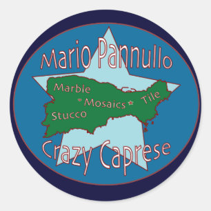 Rond Sticker Crazy Caprese