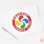 Rond Sticker croix basque (Enveloppe)