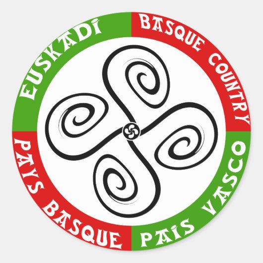 Rond Sticker croix basque (Devant)
