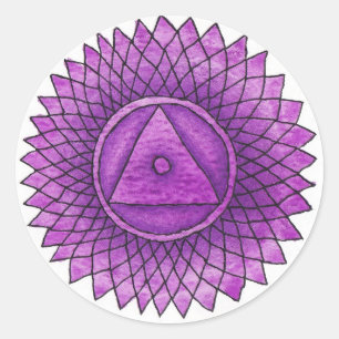 Rond Sticker Crown Chakra