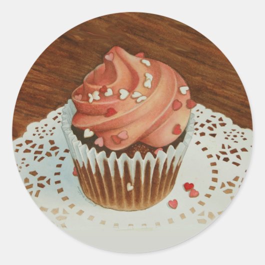 Rond Sticker Cupcake (Devant)