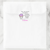 Rond Sticker Cupcake (Sac)