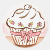 Rond Sticker Cupcake (Devant)