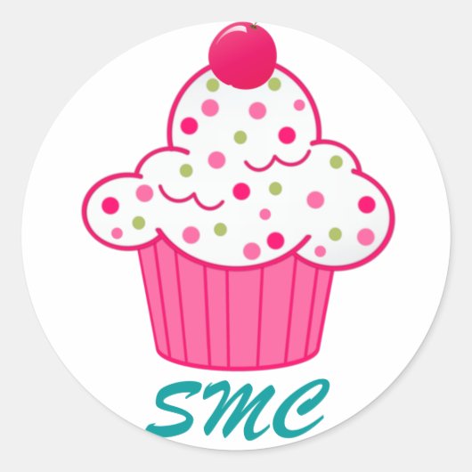 Rond Sticker Cupcake - SRF (Devant)
