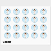 Rond Sticker customisé pour la première sainte communio (Feuille)