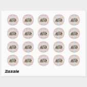 Rond Sticker Cute Kitten (Feuille)