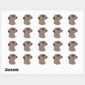 Rond Sticker "Cute Meerkat" (Feuille)