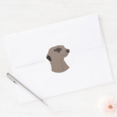 Rond Sticker "Cute Meerkat" (Enveloppe)