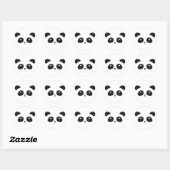 Rond Sticker Cute Panda (Feuille)