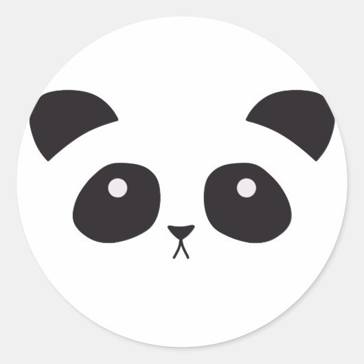 Rond Sticker Cute Panda (Devant)