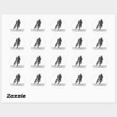 Rond Sticker Cyclocross (Feuille)