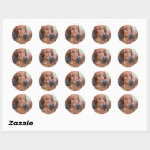 Rond Sticker Dachshund (Feuille)