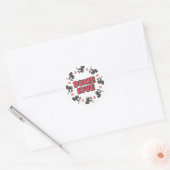 Rond Sticker Dachshund Love (Enveloppe)